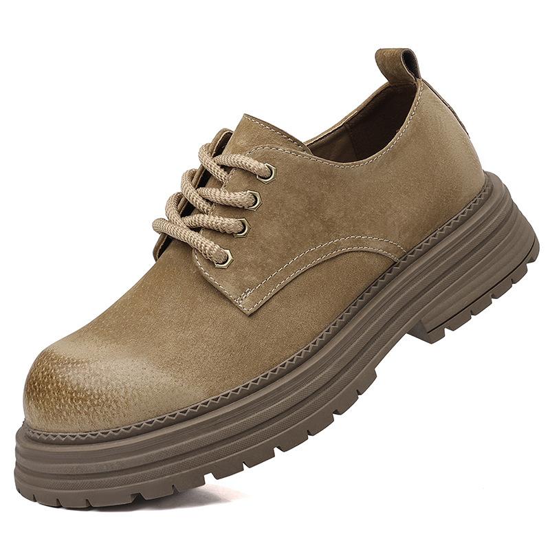 Men s shoes 2026 spring new product British classic men s retro workwear boots anti fur versatile business leather shoes 38