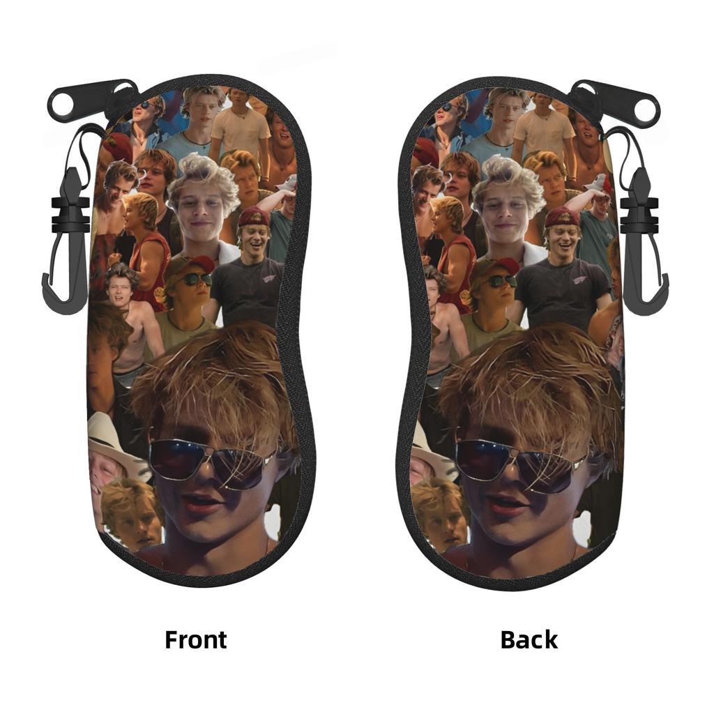 JJ Maybank Glasses Case Rudy Pankow Travel Sunglasses Case For Unisex Soft Eyewear Accessory Zip Eyeglass Protector