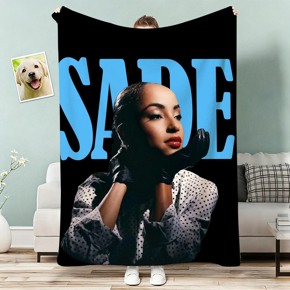 Singer sade band Throw Lightweight 240g Flannel Blanket Soft Skin-friendly for Summer Cooling 75x90cm
