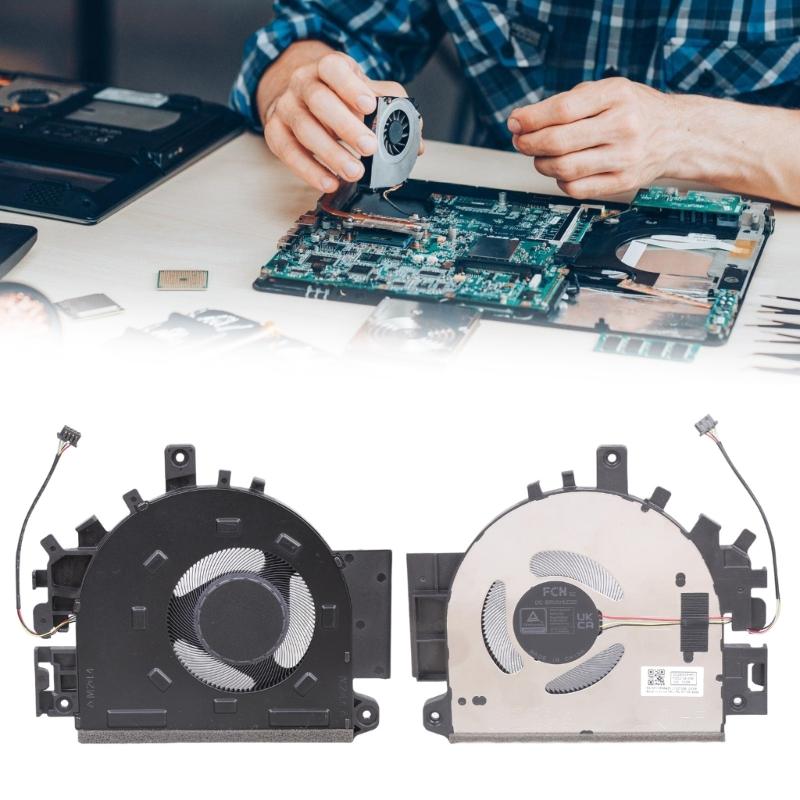 Quiet Laptop Cooling Fan For Slim 3 15Q8X10 Enhances Thermal Management Metal Build Easy Installation