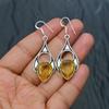 Citrine Gemstone Handmade 925 Sterling Silver Jewelry Earring