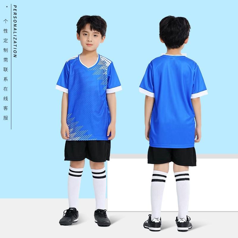 Kids Soccer Jersey Set Boys Girls Custom Team Uniforms Training Match Sportswear