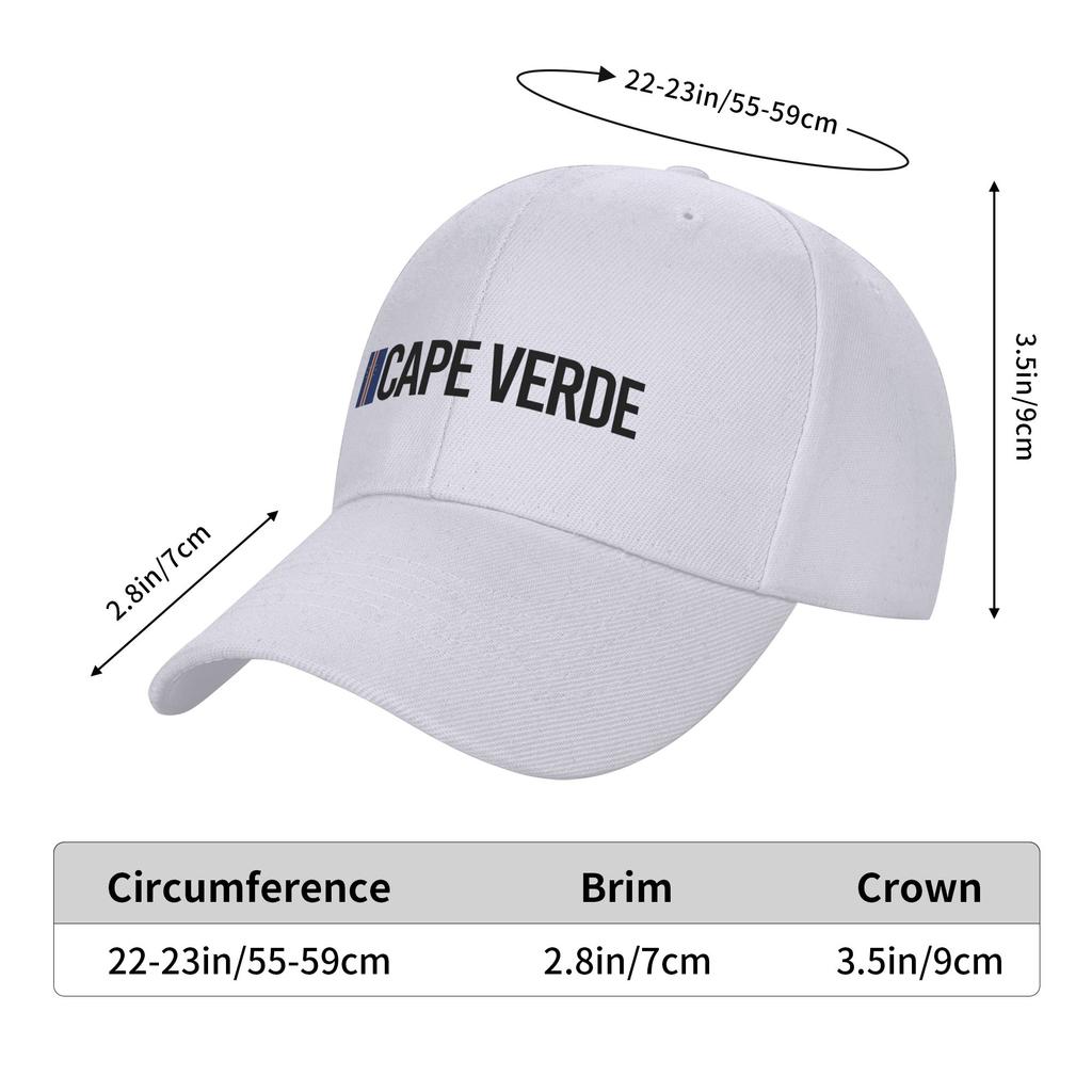 Cape Verde Country Flag Collection  Cap For Men Women Trendy Baseball Cap  Trucker Hat Casual Headewear Adjustable Fit