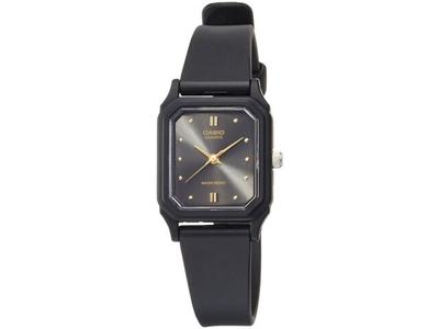 LQ-142E-1A Dámske ležérne športové hodinky Čierny remienok z živice Obdĺžnikové NOVÉ