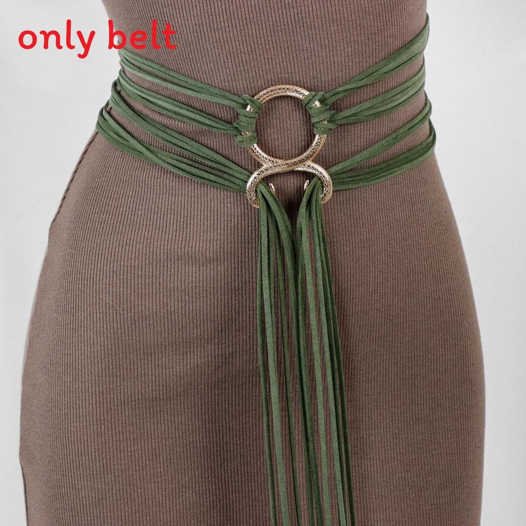 Medieval Renaissance Green Snake Belt With Decorative Buckle For Cosplay And Costume Accessory