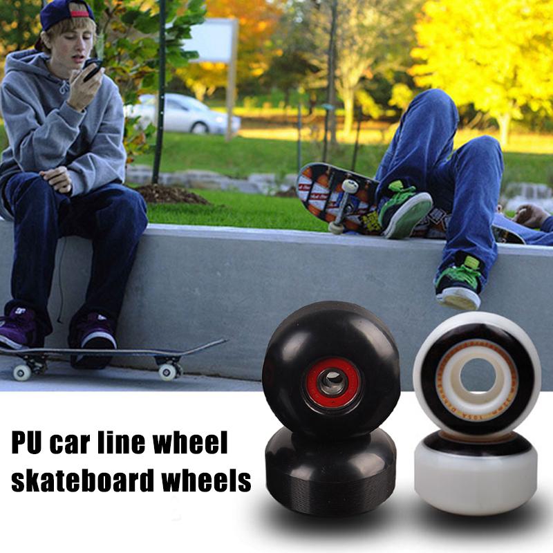 4pcs/Set 52mm Durable Skateboard PU Wheels Temperature Resistance Skateboard Accessory