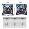 Rocket League Football Car Game Square Pillowcase Polyester Linen Velvet Pattern Zip Decorative Sofa Seater Cushion Case
