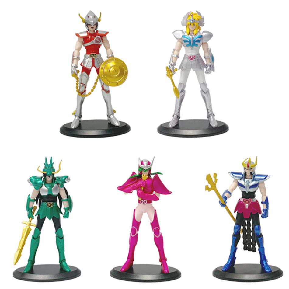 Anime Figure Phoenix Ikki Hyoga Seiya Shiryu Standing Armor Model Children's Toys PVC Box Desktop Collection Christmas Toys