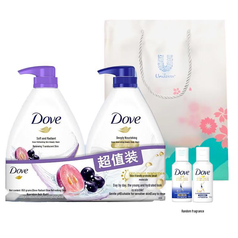 

Dove Body Wash Twin Pack with Hair Care Minis