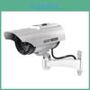 Solar Power Fake Camera Surveillance Model With Abs Material For Indoor Outdoor Security Decor