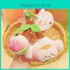 Soft Plush Peach Keychain Cute Accessory For Girls Perfect Gift For Friends
