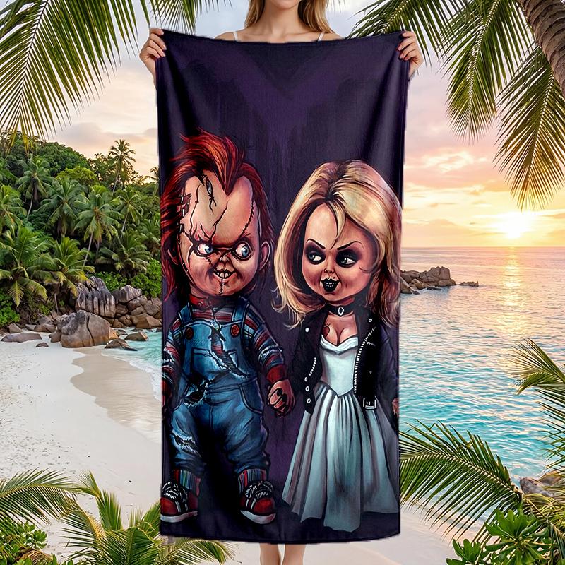 Chucky Fashion Beach Towel: Ideal for Summer Adventures Soft, absorbent and quick drying suitable for swimming and bathing