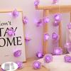 1.5m 10leds Rose Flower String Lights Battery-powered Light for Bedroom Living Room Table Valentine's Day Romantic Atmosphere
