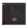 Coach Double Zip Wallet 21 Logo Design Zipper Closure Coated Canvas And Leather Wallet Women Wallet Black CX161-IMXAQ