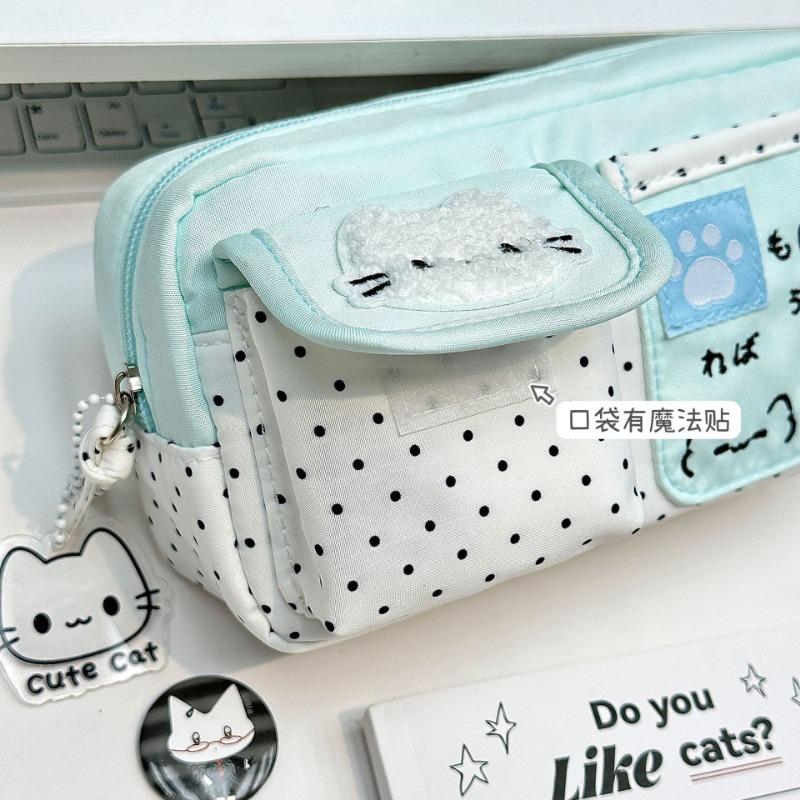 Xiaohongshu Same Style Cute Kitten Pocket Pencil Case For Students