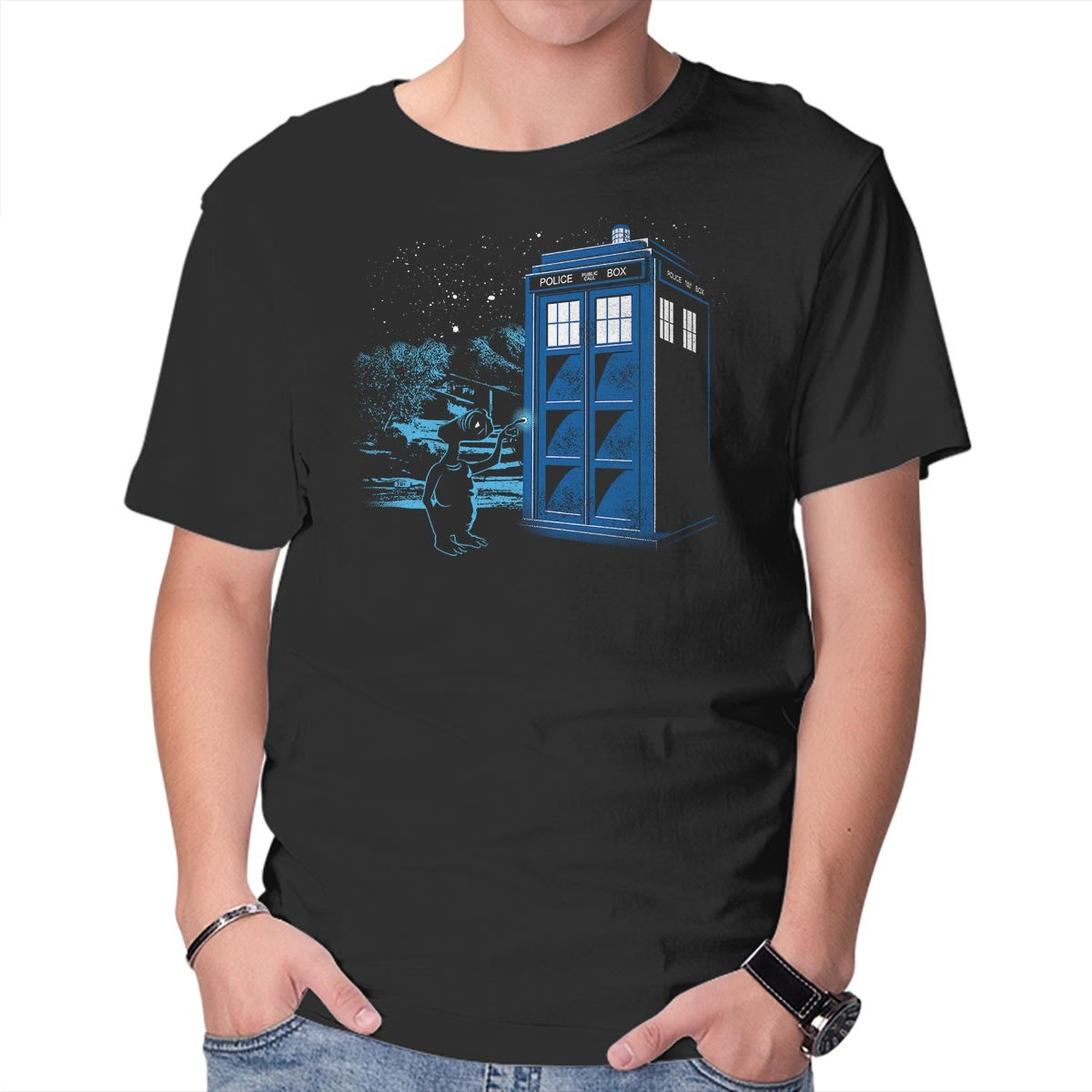 Unisex Crew Neck T-Shirt Phone Home Graphic Short Sleeve Casual Tee L
