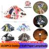 10/20PCS Outdoor Umbrella Lampshade Foldable Lightweight Lampshade Waterproof Hanging Lantern Cover for Camp Lamp