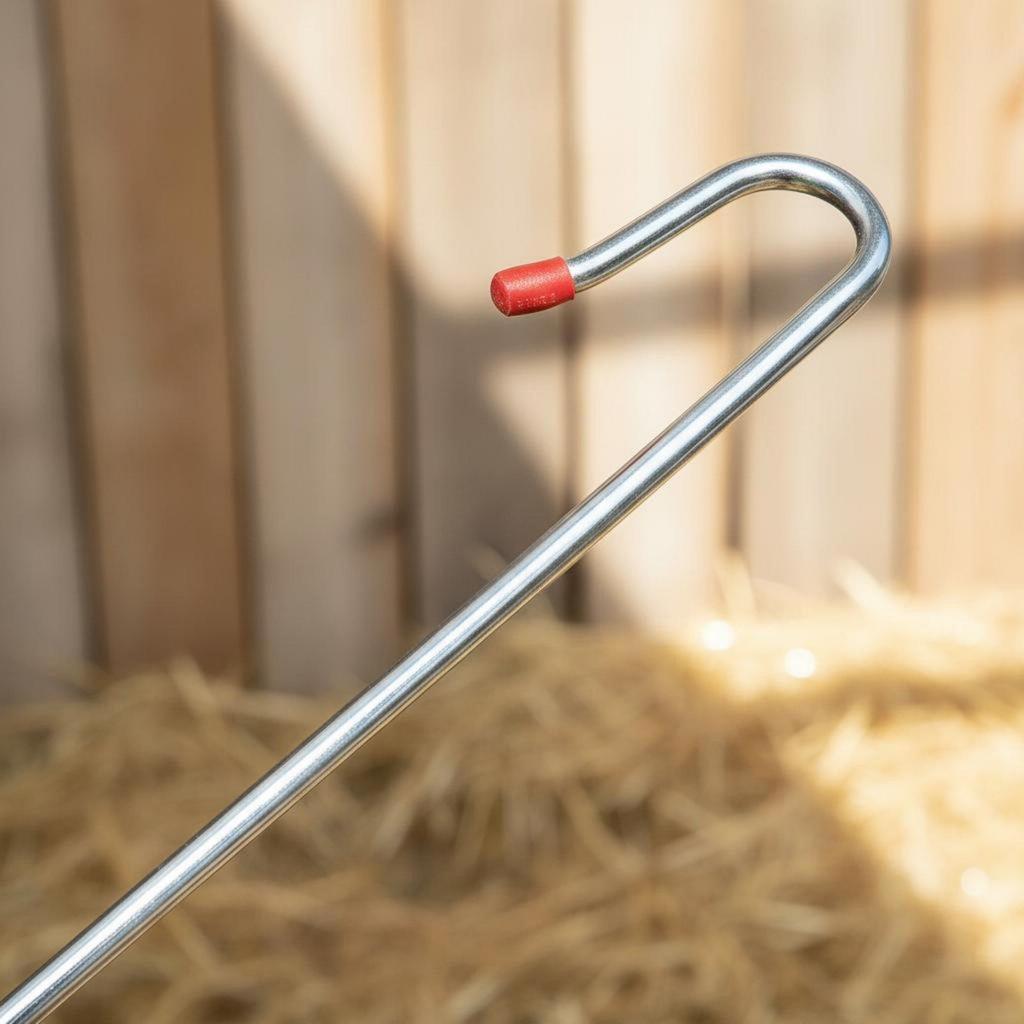 Sheep and Goat Livestock Restraining Hook Ergonomic Animal Handling Rod for Farm