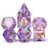 7Pcs/Set Resin For DND Dice D&D Dice Set D4 D6 D8 D10 D% D12 D20 Polyhedral Games For  Dungeons And Dragons Table Games MTG RPG