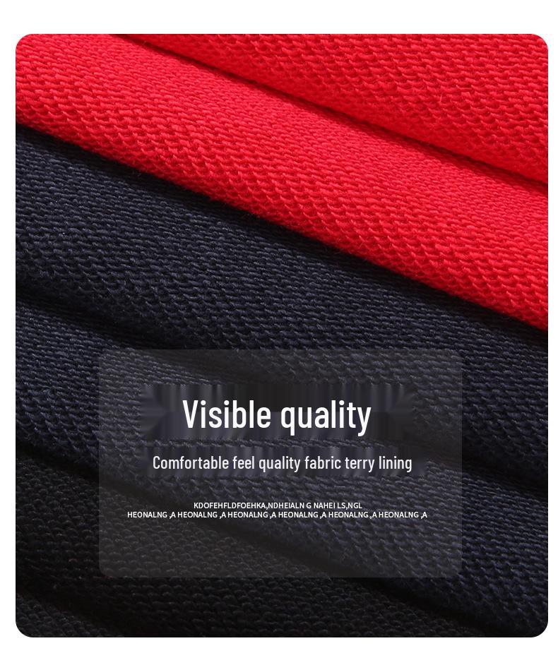 Unisex Volný Střih 380g Těžká Froté Mikina Cardigan s Možností Potisku Loga