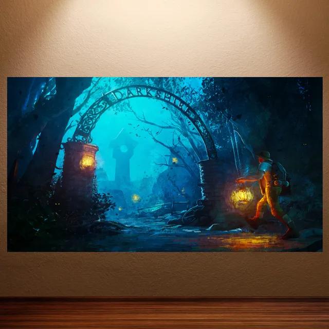 World of Warcraft Retro Canvas Poster Classic Game Wall Art for Game Room Decor Wall Sticker Painting