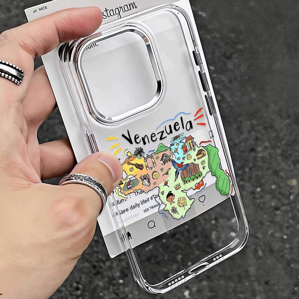 

Venezuela Culture New Phone Case For IPhone 17 16e 16 15 14 13 12 11 Mini Pro Max X XR XSMAX 8 7 Air Plus Transparent Soft Cover iPhone XSMax