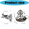 Handcrafts Cast Iron Bird Food Dish Wall Decors With Nordic Design Hanging Bird Feeding Station For Home Backyard Garden