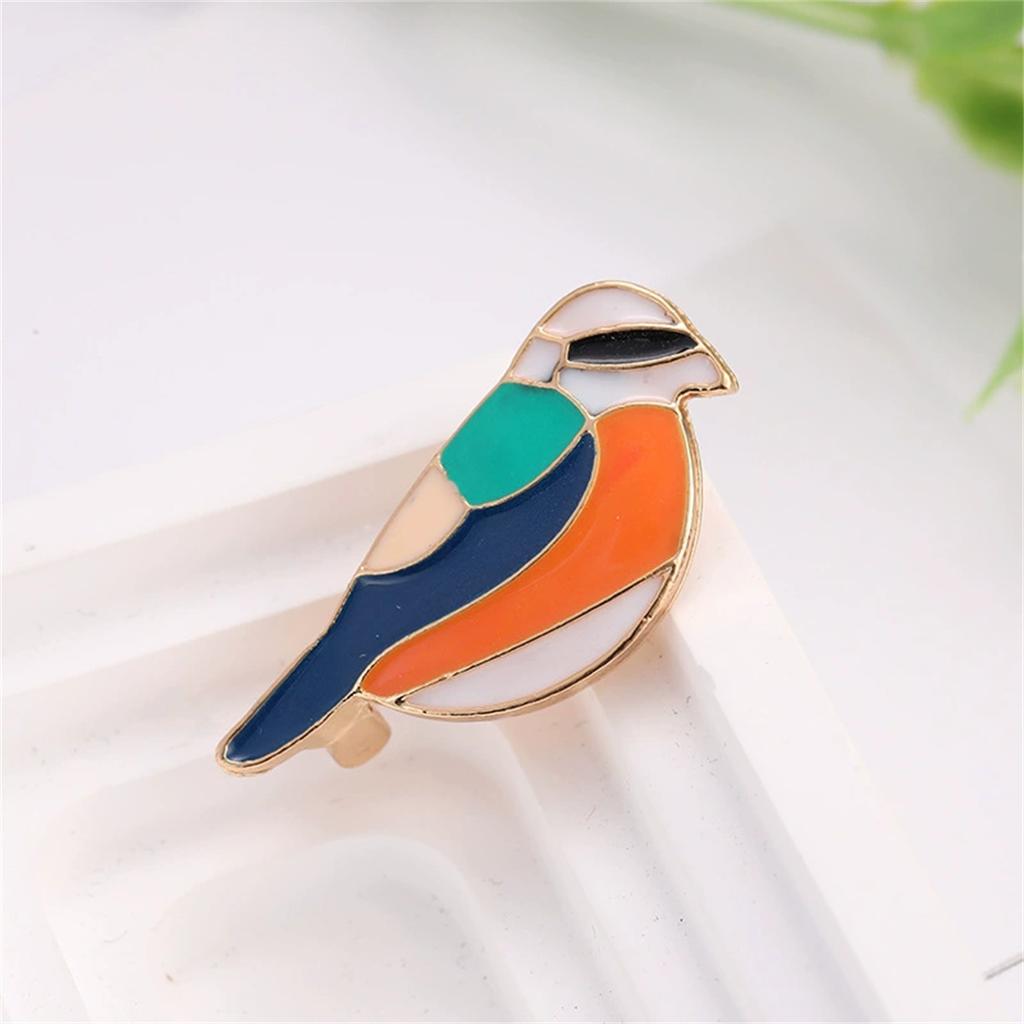 1Pc Cute Charm Parrot Brooch Creative Personality Animal Pin Fun Fashion Colorful Jewelry Accessories Party Birthday Pop Gift