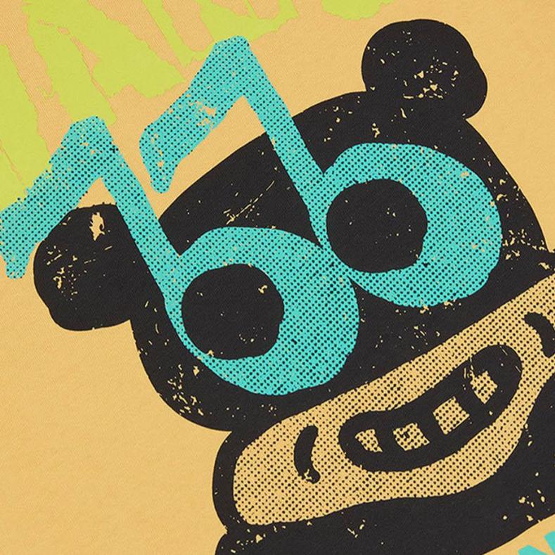 Vans Fashionable Simple Stylish Solid Color Short Sleeve T-Shirt Unisex tops Ochre VN000NMBOC2