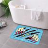 1PC Halloween Paw Eye Kitchen Rug Non-Slip Door Mat Pop design Bathroom Rug Bath Mat Carpet for Home Sink Laundry Decor