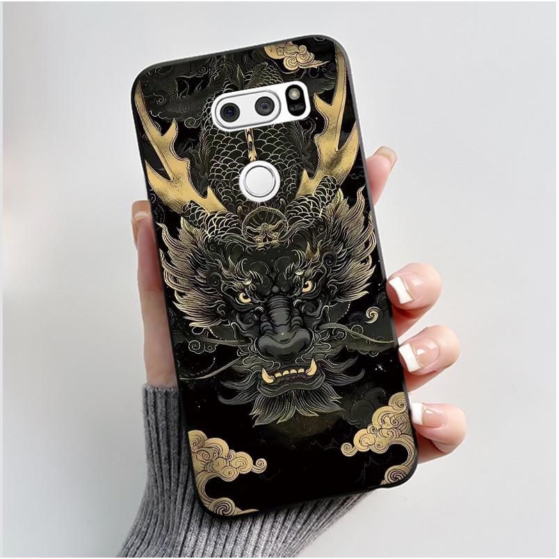 Casing For LG V30 V30+ V30S V30S+ V35 V35+ ThinQ Slim Soft Black Silicon Case Aesthetic Luxury Cute Cool Boys Girls Back Cover