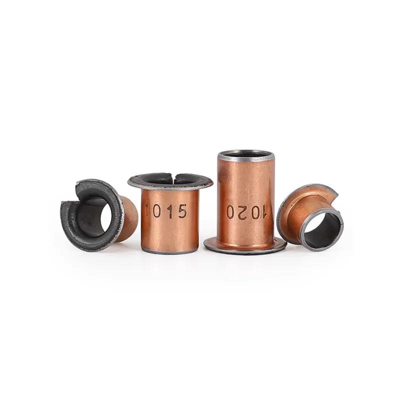 Oil Free Self Lubricating Composite Copper Sleeve SF-1F Flanged Liner Stepped Bearing