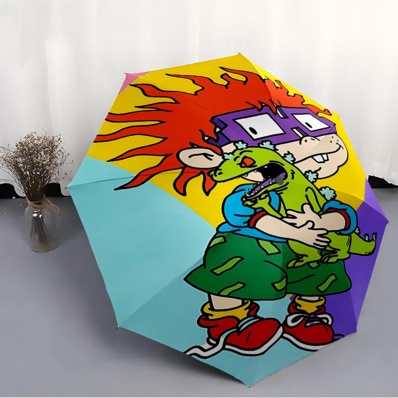 1pc Rugrats In Paris4 Umbrella, Sun Protection, And UV Shielding. It Has Eight Sturdy Ribs for Outdoor Use And Perfect Gift
