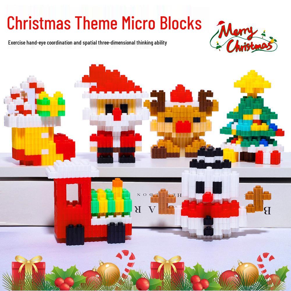 

Santa Claus Christmas Micro Building Blocks - Educational Toy Set for Kids & Students