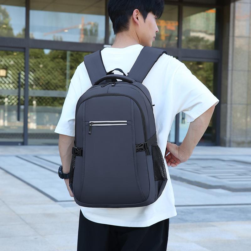 Schoolbag Men's School Bag 1011 New Fashion Leisure Travel Computer Backpack Large Capacity Business Trip Commuter Business Backpack