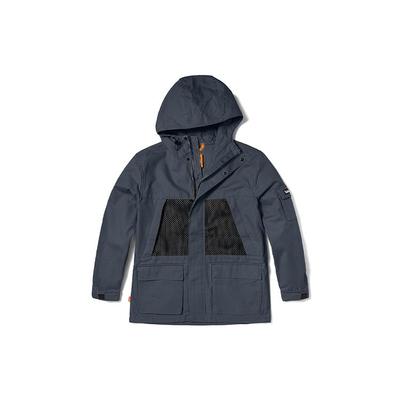 Jednofarebná vodeodolná bunda s kapucňou a dlhým rukávom pre mužov bundy Rock-Blue A6PZH-DH3