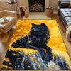 1PC Wolf Mythical Painting Carpet for Living Room Bedroom Sofa Doormat Decor Area Rug Non-slip Floor Mat Machine Washable