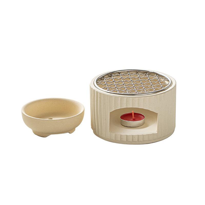 Mini Fornello a Carbone Ceramico per Cerimonia del Tè Indoor Stufa per Riscaldamento Domestico Resistente alle Alte Temperature Piccolo Scalda Tè