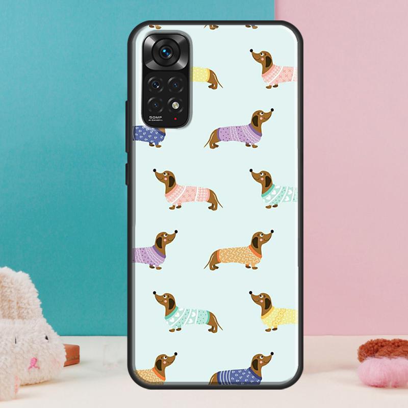 Sausage Dog Love Case For Xiaomi Redmi Note 13 Pro 14 12 11 9 10 9S 10S 11S 12S Redmi 14C 13C 10C 12C Cover