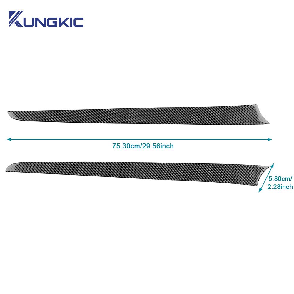 For Mitsubishi Outlander 2013 2014 2015 2016 2017 2018 2019 2020 2021 Real Soft Carbon Fiber Sticker LHD RHD Front Door Trim