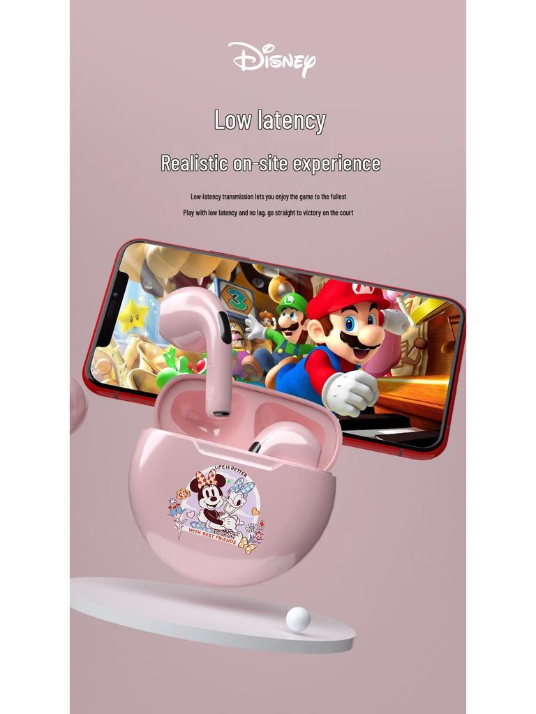 Disney BH889 Wireless Sports Headphones - Long Battery Life, Noise Reduction, Universal Compatibility