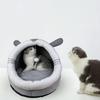 Cozy Pet Cat Cave Bed with Interactive Toy - Comfy Sleeping Space for Cats and Small Dogs