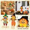 Small Scarecrow Decorations, Fall  Standing Scarecrow Decor For Halloween, Thanksgiving, Garden, Home, Yard, Porch Decoration