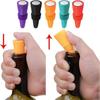 1 juego de tapas de silicona para botellas de vino y bebidas, a prueba de fugas, para botellas de champán, tapón de corcho de vino, reutilizable