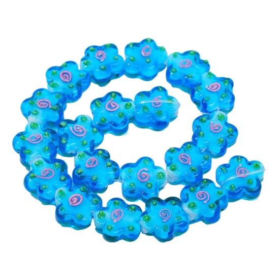 20Pcs Flower Glass Beads for DIY Jewelry Making Handcrafted Bracelets Necklaces Earrings Accessories Colorful Beads DIY Jewelry Supplies