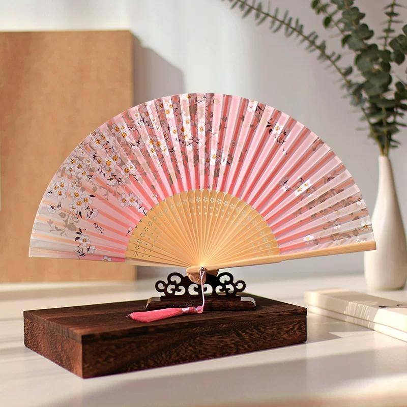 Chinese Style Han Costume 6-Inch Small Fan Folding Fan Fairy Chinese Ancient Style Women's High-Looking Summer New Chinese Style Folding Fan