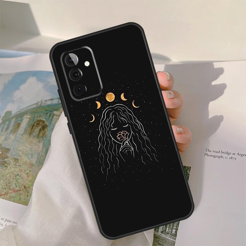 Crescent Moon Tarot Stars Sun Case For Samsung Galaxy A52 A32 A12 A22 A16 A26 A36 A56 A06 A55 A35 A15 A54 A34 A14 A13 A53