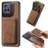 For Motorola Edge 50 Neo 5G Case Compatible with MagSafe Leather Back Cover with Detachable Card Holder