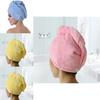 Coral Fleece Hair Towel Cap For Women Fast Dry Absorbent Shower Head Wrap