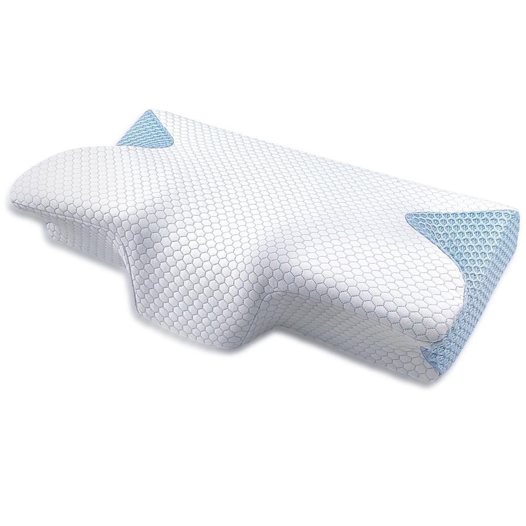 FCYOUO Pillow, Neck Pain Relief, Memory Foam, Sleep Well, Side Sleeping, Back Sleeping, LowHigh Adjustable, Washable, Comfortable Sleep Pillow,